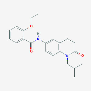 molecular formula C22H26N2O3 B2864071 2-ethoxy-N-(1-isobutyl-2-oxo-1,2,3,4-tetrahydroquinolin-6-yl)benzamide CAS No. 941953-81-7