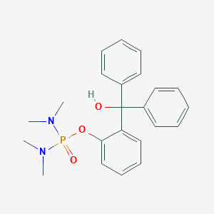 molecular formula C23H27N2O3P B286408 2-[hydroxy(diphenyl)methyl]phenyl N,N,N',N'-tetramethyldiamidophosphate 