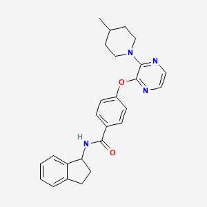 molecular formula C26H28N4O2 B2864092 5-(4-chlorobenzyl)-N-(2-methoxyethyl)-7-methyl-4-oxo-4,5-dihydro[1,2,4]triazolo[1,5-a]quinoxaline-2-carboxamide CAS No. 1251601-68-9