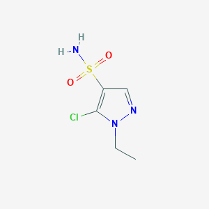 molecular formula C5H8ClN3O2S B2864119 5-Chloro-1-ethyl-1H-pyrazole-4-sulfonamide CAS No. 2229401-78-7