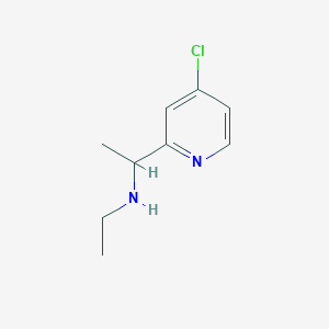 molecular formula C9H13ClN2 B2864151 1-(4-氯吡啶-2-基)-N-乙基乙胺 CAS No. 881204-98-4