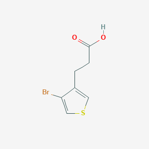 molecular formula C7H7BrO2S B2864172 3-(4-溴噻吩-3-基)丙酸 CAS No. 1531051-34-9