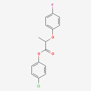 molecular formula C15H12ClFO3 B2864199 4-Chlorophenyl 2-(4-fluorophenoxy)propanoate CAS No. 618073-03-3