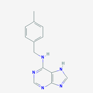molecular formula C13H13N5 B286420 N-[(4-甲基苯基)甲基]-7H-嘌呤-6-胺 CAS No. 75737-43-8