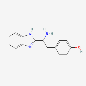 molecular formula C15H15N3O B2864224 4-[2-氨基-2-(1H-1,3-苯并二唑-2-基)乙基]苯酚 CAS No. 108787-14-0