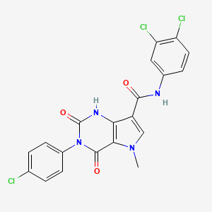 3-(4-chlorophenyl)-N-(3,4-dichlorophenyl)-5-methyl-2,4-dioxo-2,3,4,5-tetrahydro-1H-pyrrolo[3,2-d]pyrimidine-7-carboxamide