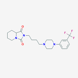 molecular formula C22H29F3N4O2 B286429 2-(4-{4-[3-(trifluoromethyl)phenyl]-1-piperazinyl}butyl)tetrahydroimidazo[1,5-a]pyridine-1,3(2H,5H)-dione 