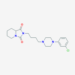 molecular formula C21H29ClN4O2 B286430 2-{4-[4-(3-chlorophenyl)-1-piperazinyl]butyl}tetrahydroimidazo[1,5-a]pyridine-1,3(2H,5H)-dione 
