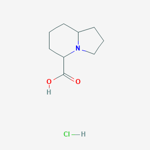 molecular formula C9H16ClNO2 B2864335 八氢吲哚并[2,3-a]喹喔啉-5-甲酸盐酸盐 CAS No. 1955505-74-4