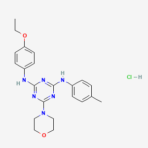 N2-(4-ethoxyphenyl)-6-morpholino-N4-(p-tolyl)-1,3,5-triazine-2,4-diamine hydrochloride