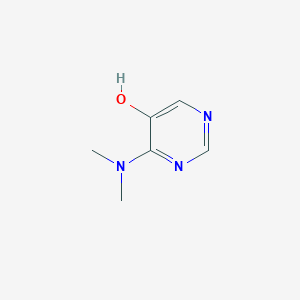 molecular formula C6H9N3O B2864357 4-(二甲氨基)嘧啶-5-醇 CAS No. 1936328-31-2