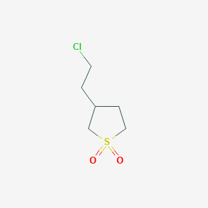molecular formula C6H11ClO2S B2864359 3-(2-Chloroethyl)thiolane 1,1-dioxide CAS No. 1176752-00-3