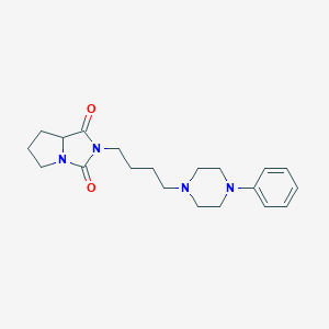 molecular formula C20H28N4O2 B286436 2-[4-(4-phenyl-1-piperazinyl)butyl]tetrahydro-1H-pyrrolo[1,2-c]imidazole-1,3(2H)-dione 