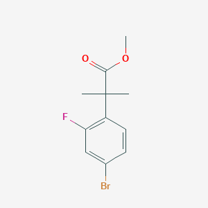 molecular formula C11H12BrFO2 B2864360 Methyl 2-(4-bromo-2-fluorophenyl)-2-methylpropanoate CAS No. 749929-35-9