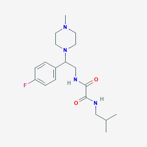 N1-(2-(4-fluorophenyl)-2-(4-methylpiperazin-1-yl)ethyl)-N2-isobutyloxalamide