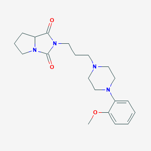 molecular formula C20H28N4O3 B286439 2-{3-[4-(2-methoxyphenyl)-1-piperazinyl]propyl}tetrahydro-1H-pyrrolo[1,2-c]imidazole-1,3(2H)-dione 