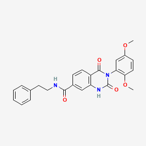 3-(2,5-dimethoxyphenyl)-2,4-dioxo-N-phenethyl-1,2,3,4-tetrahydroquinazoline-7-carboxamide