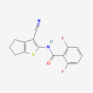 N-(3-cyano-5,6-dihydro-4H-cyclopenta[b]thiophen-2-yl)-2,6-difluorobenzamide