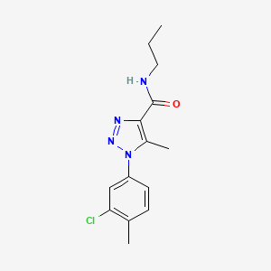 1-(3-chloro-4-methylphenyl)-5-methyl-N-propyl-1H-1,2,3-triazole-4-carboxamide