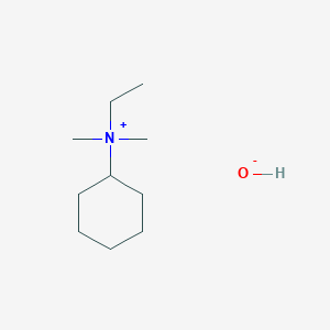 molecular formula C10H23NO B028644 N-乙基-N,N-二甲基环己铵氢氧化物 CAS No. 105197-93-1