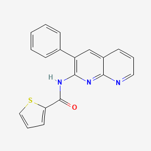 N-(3-phenyl-1,8-naphthyridin-2-yl)thiophene-2-carboxamide