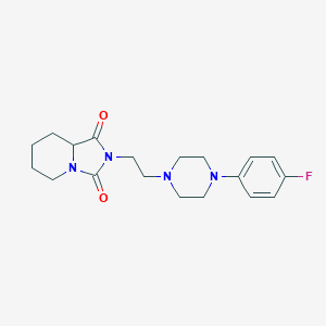 molecular formula C19H25FN4O2 B286441 2-{2-[4-(4-fluorophenyl)-1-piperazinyl]ethyl}tetrahydroimidazo[1,5-a]pyridine-1,3(2H,5H)-dione 