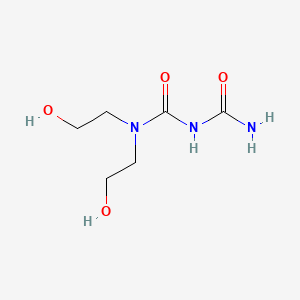 molecular formula C6H13N3O4 B2864412 3-Carbamoyl-1,1-bis(2-hydroxyethyl)urea CAS No. 500863-08-1