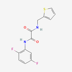 molecular formula C13H10F2N2O2S B2864416 N'-(2,5-difluorophenyl)-N-(thiophen-2-ylmethyl)oxamide CAS No. 899748-90-4