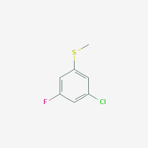 molecular formula C7H6ClFS B2864418 1-Chloro-3-fluoro-5-(methylsulfanyl)benzene CAS No. 1314939-89-3