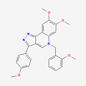 7,8-dimethoxy-5-(2-methoxybenzyl)-3-(4-methoxyphenyl)-5H-pyrazolo[4,3-c]quinoline