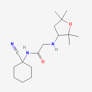 molecular formula C17H29N3O2 B2864433 N-(1-氰基环己基)-2-[(2,2,5,5-四甲基氧杂环-3-基)氨基]乙酰胺 CAS No. 1645402-72-7