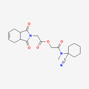 [(1-cyanocyclohexyl)(methyl)carbamoyl]methyl 2-(1,3-dioxo-2,3,3a,4,7,7a-hexahydro-1H-isoindol-2-yl)acetate