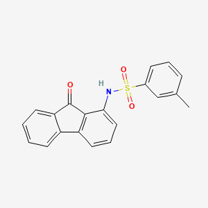 3-methyl-N-(9-oxo-9H-fluoren-1-yl)benzenesulfonamide