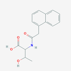 molecular formula C16H17NO4 B2864448 3-Hydroxy-2-[2-(naphthalen-1-yl)acetamido]butanoic acid CAS No. 32667-87-1