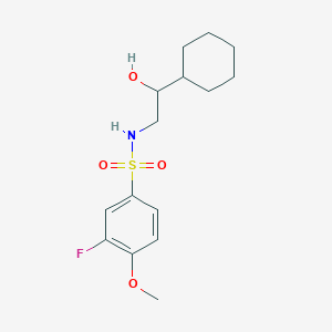 N-(2-cyclohexyl-2-hydroxyethyl)-3-fluoro-4-methoxybenzenesulfonamide