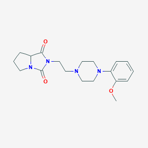 molecular formula C19H26N4O3 B286446 2-{2-[4-(2-methoxyphenyl)-1-piperazinyl]ethyl}tetrahydro-1H-pyrrolo[1,2-c]imidazole-1,3(2H)-dione 