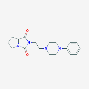 molecular formula C18H24N4O2 B286447 2-[2-(4-phenyl-1-piperazinyl)ethyl]tetrahydro-1H-pyrrolo[1,2-c]imidazole-1,3(2H)-dione 