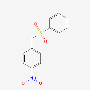 molecular formula C13H11NO4S B2864470 1-Nitro-4-[(phenylsulfonyl)methyl]benzene CAS No. 34063-53-1