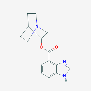molecular formula C15H17N3O2 B286450 1H-Benzimidazole-4-carboxylic acid quinuclidine-3-yl ester 