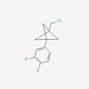 molecular formula C12H11ClF2 B2864519 1-(Chloromethyl)-3-(3,4-difluorophenyl)bicyclo[1.1.1]pentane CAS No. 2287341-48-2
