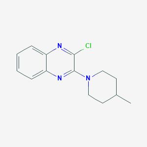 molecular formula C14H16ClN3 B2864524 2-Chloro-3-(4-methylpiperidin-1-yl)quinoxaline CAS No. 353257-72-4