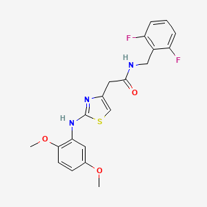 N-(2,6-difluorobenzyl)-2-(2-((2,5-dimethoxyphenyl)amino)thiazol-4-yl)acetamide