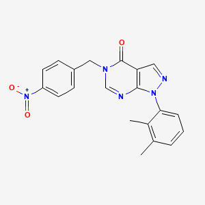 1-(2,3-dimethylphenyl)-5-[(4-nitrophenyl)methyl]-1H,4H,5H-pyrazolo[3,4-d]pyrimidin-4-one