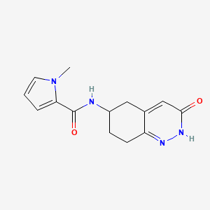 1-methyl-N-(3-oxo-2,3,5,6,7,8-hexahydrocinnolin-6-yl)-1H-pyrrole-2-carboxamide