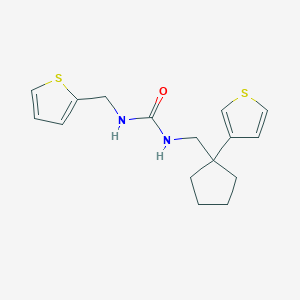 1-(Thiophen-2-ylmethyl)-3-((1-(thiophen-3-yl)cyclopentyl)methyl)urea
