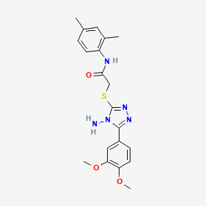 2-{[4-amino-5-(3,4-dimethoxyphenyl)-4H-1,2,4-triazol-3-yl]sulfanyl}-N-(2,4-dimethylphenyl)acetamide