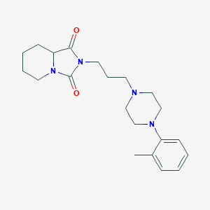 molecular formula C21H30N4O2 B286462 2-{3-[4-(2-methylphenyl)-1-piperazinyl]propyl}tetrahydroimidazo[1,5-a]pyridine-1,3(2H,5H)-dione 
