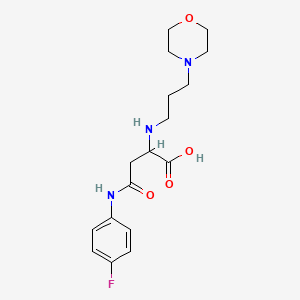 4-((4-Fluorophenyl)amino)-2-((3-morpholinopropyl)amino)-4-oxobutanoic acid