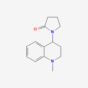 molecular formula C14H18N2O B2864631 1-(1-methyl-3,4-dihydro-2H-quinolin-4-yl)pyrrolidin-2-one CAS No. 146041-88-5