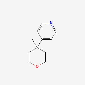 molecular formula C11H15NO B2864632 4-(4-甲基-四氢-吡喃-4-基)-吡啶 CAS No. 28538-93-4